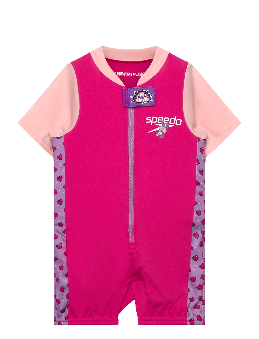Speedo - Printed Float Suit - badeanzüge - pink/purple - 0