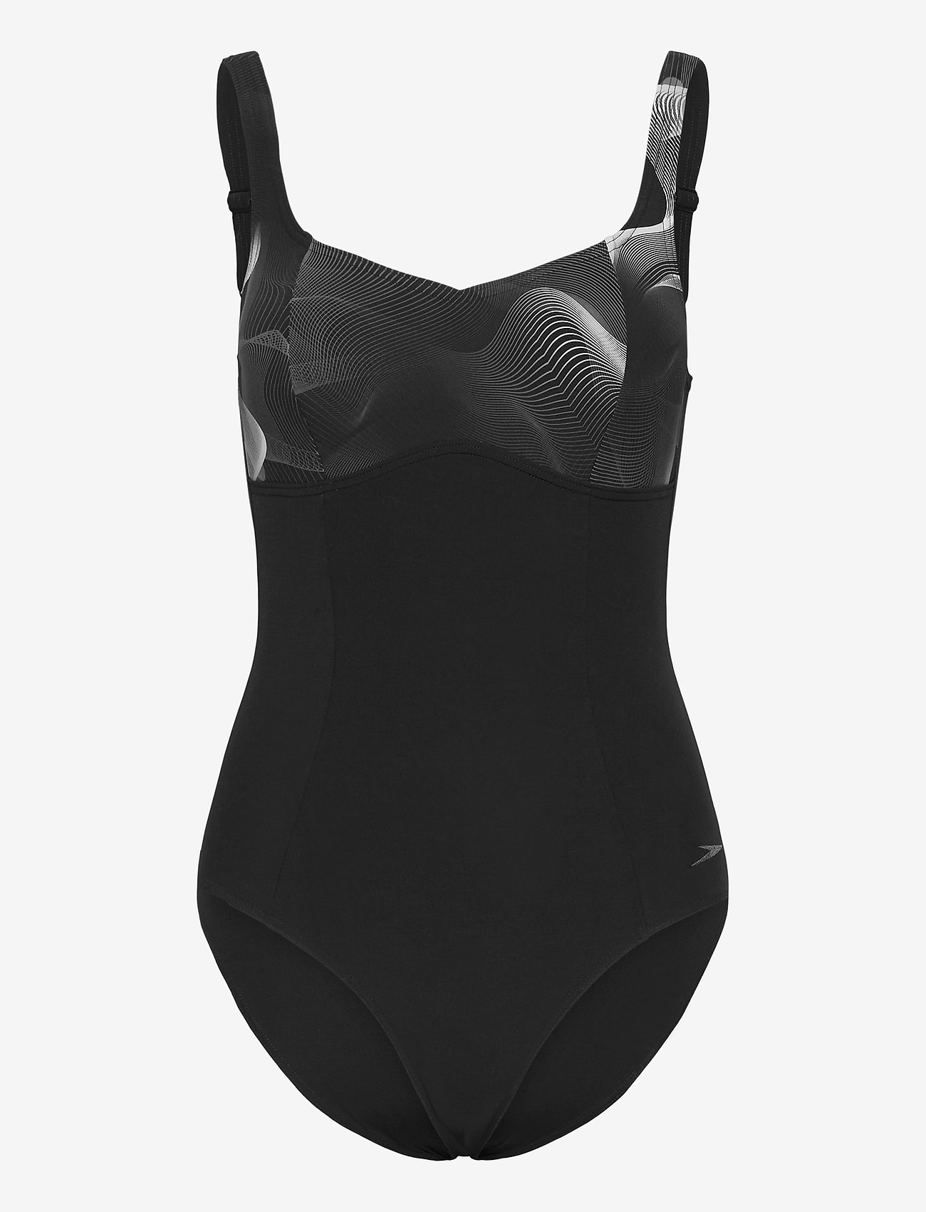 Speedo - ContourLustre Printed Shaping 1PC - black / white - 0