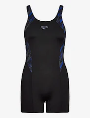 Speedo - Womens HyperBoom Splice Legsuit - peldkostīmi - black/blue - 0