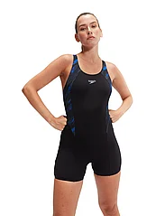Speedo - Womens HyperBoom Splice Legsuit - swimsuits - black/blue - 3