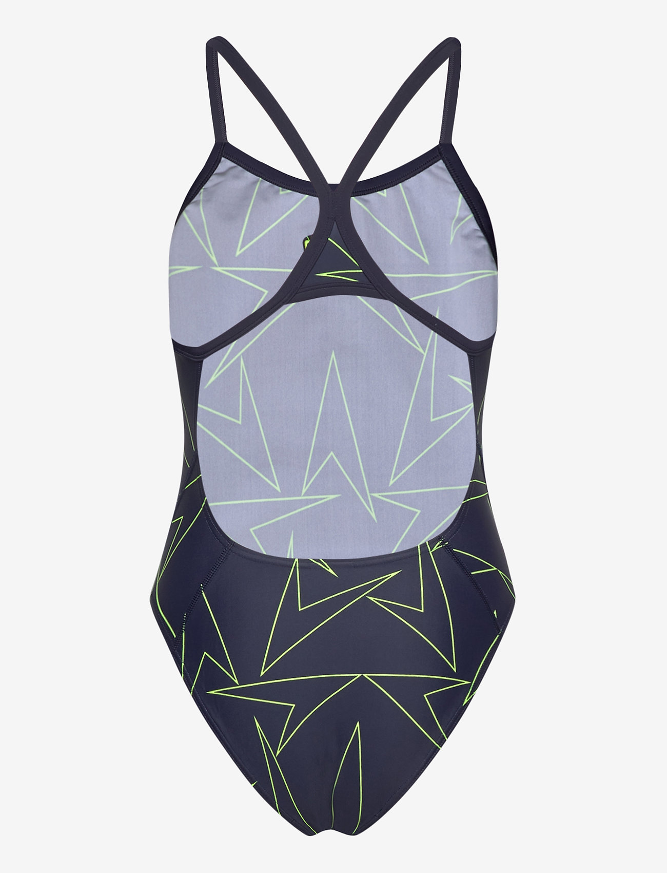 Speedo - BOOMSTAR ALLOVER TURNBACK AF TRUE - true navy/fluo yellow - 1