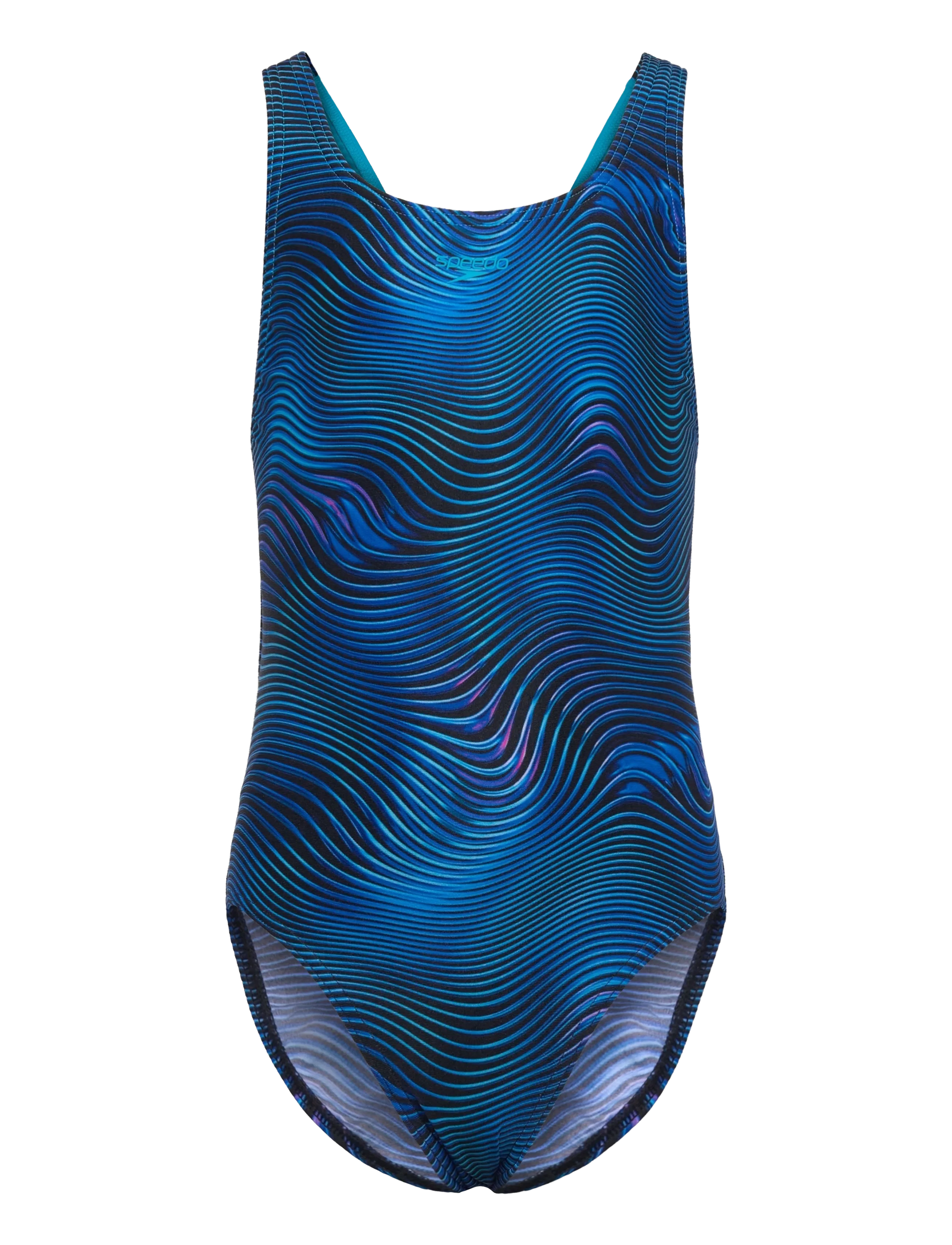 SPEEDO Print Leaderback One Piece Blau - 116 - Kinder