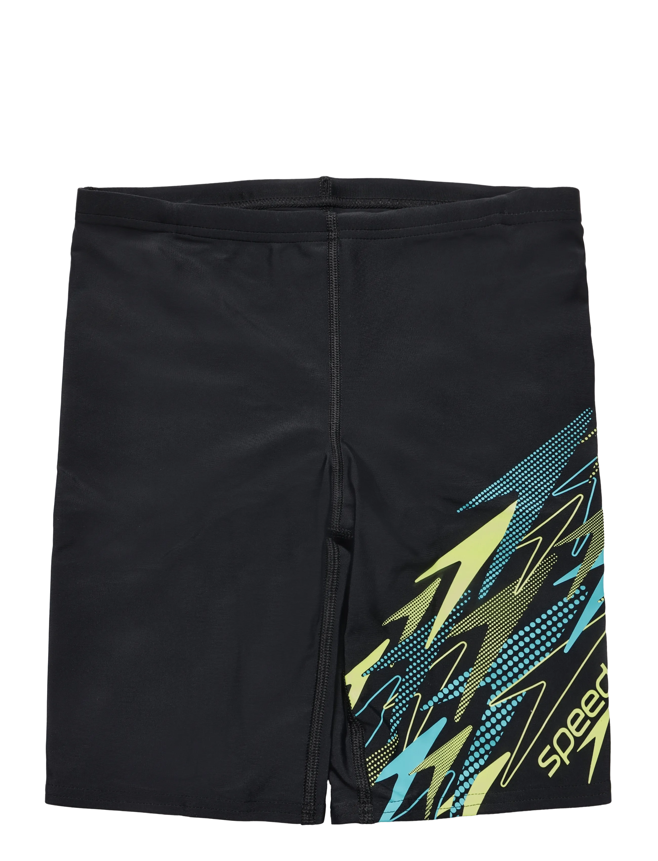 Speedo Medley Logo Jammer - Swimwear - ANTHRACITE/CITRUS GREEN / black