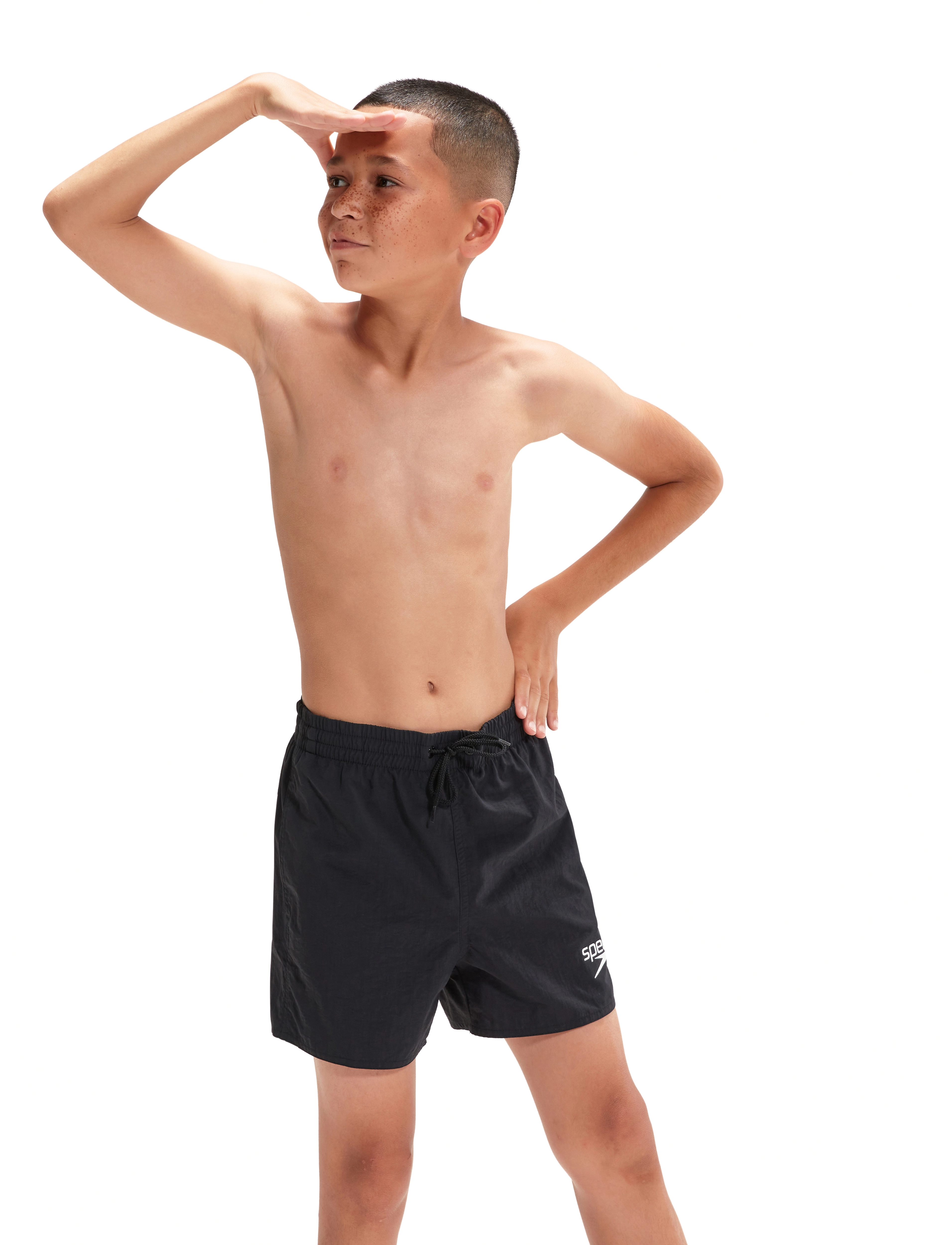 Speedo Essentials Swim Short 13", 128, Sport, Schwarz - Swimshorts, Kinder