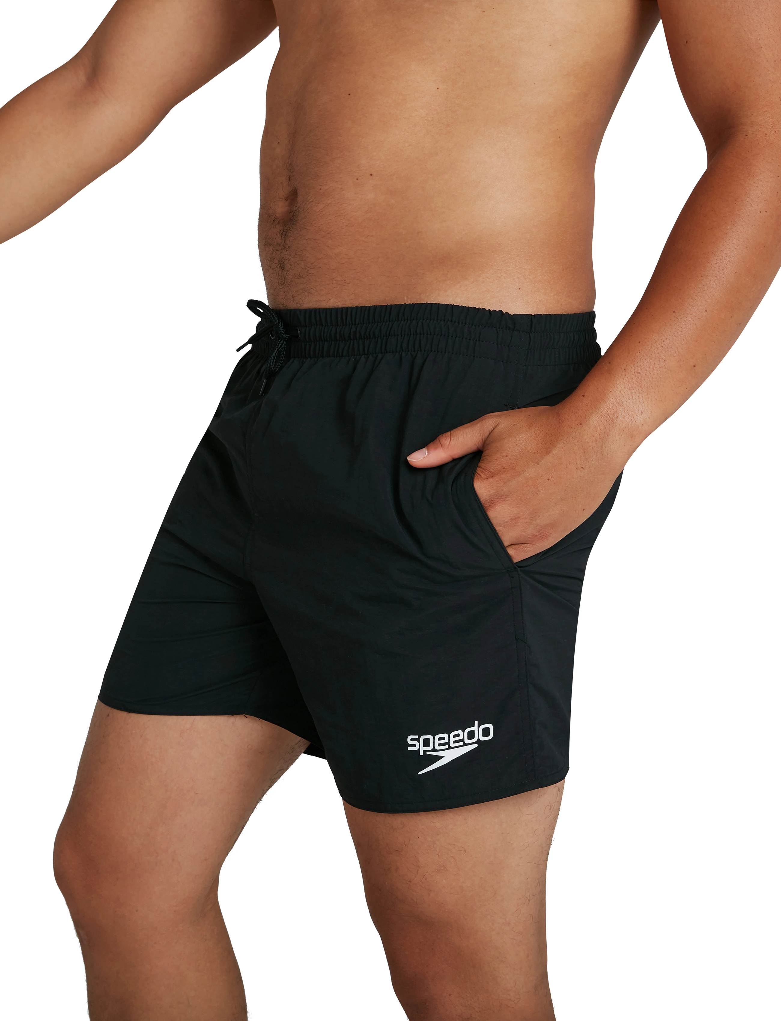 Speedo Essentials Swim Short 16", XS, Sport, Schwarz - Shorts, Männerswear
