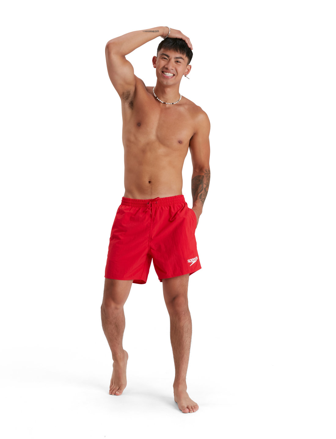 Speedo - Essentials Swim Short 16" - badehosen - red - 0