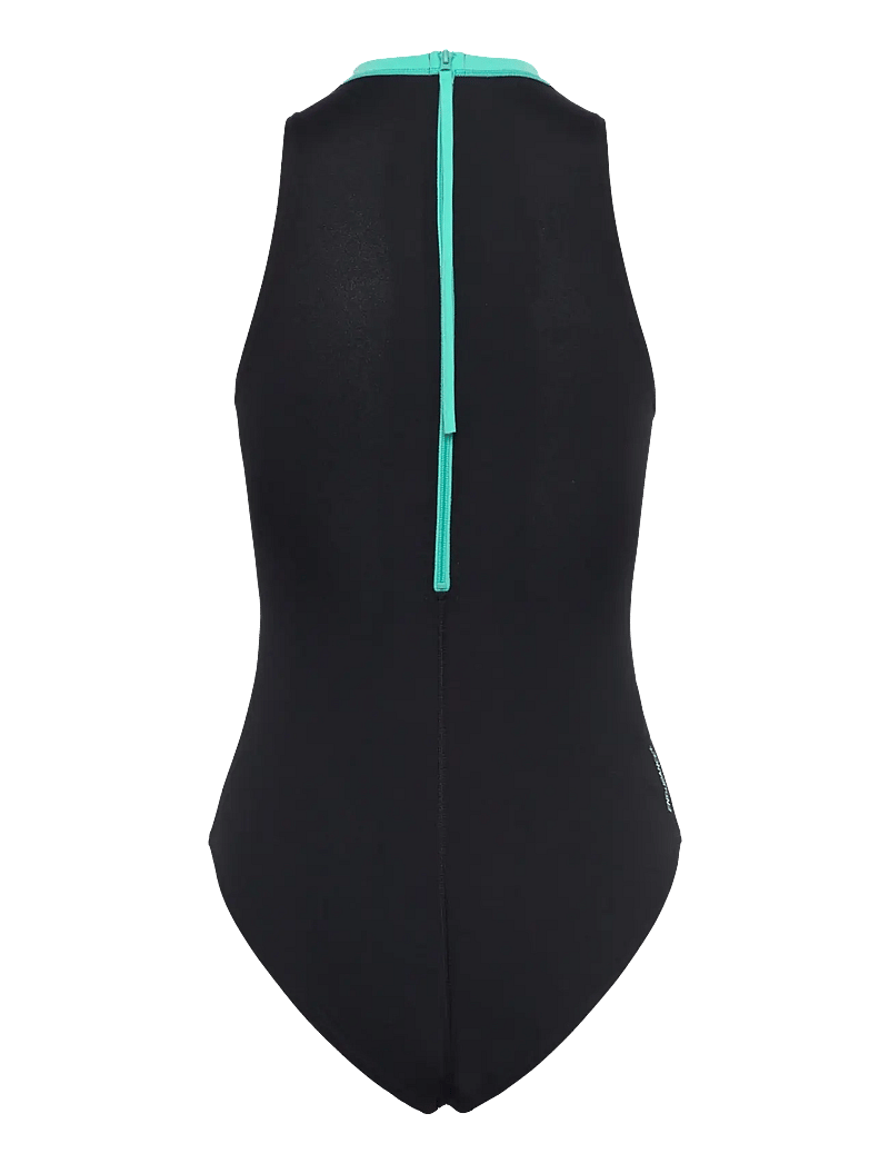 Speedo - Womens Printed Hydrasuit - sportiga badkläder - black - 1