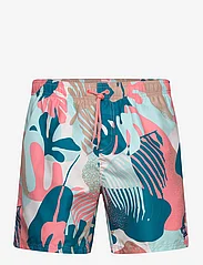 Speedo - Mens Printed Leisure 16" Watershort - swim shorts - blue/orange - 0