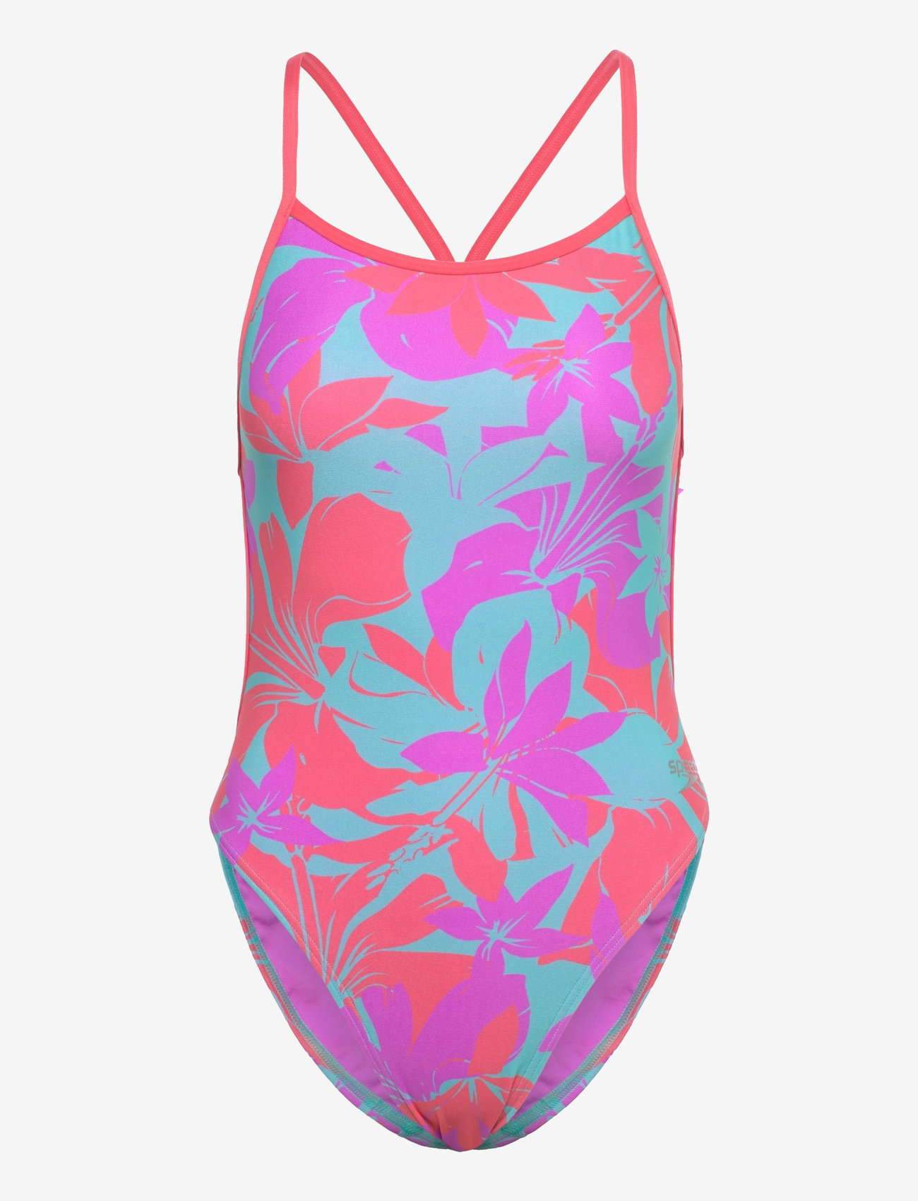 Speedo - Womens Allover Digital Vback - badeanzüge - purple - 0