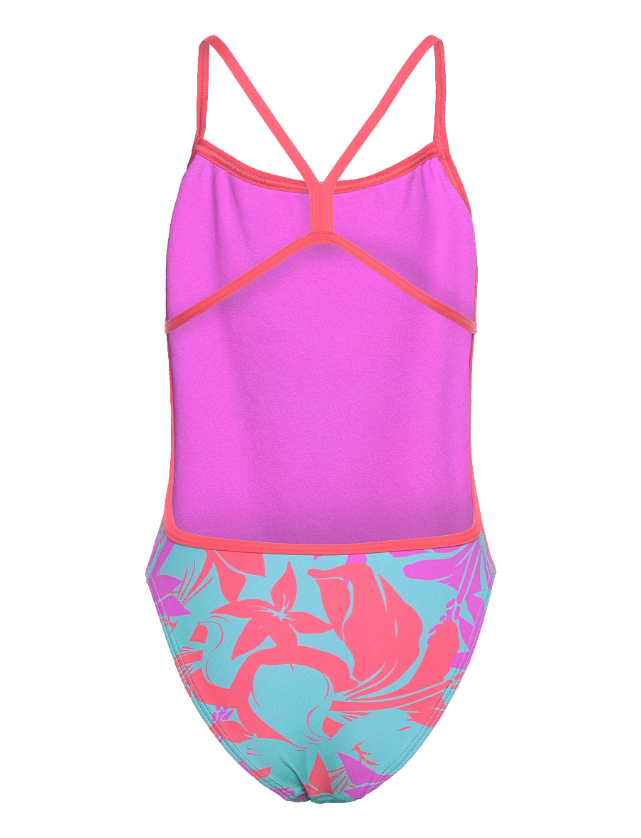 Speedo - Womens Allover Digital Vback - sportsbadetøj - purple - 1