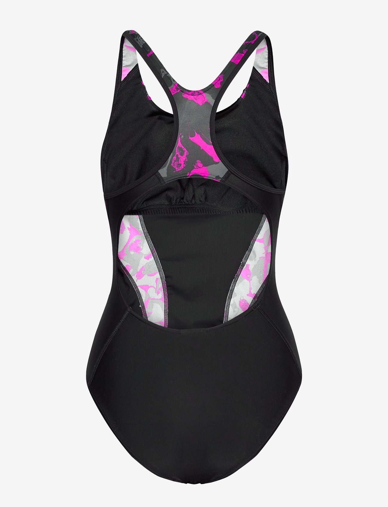 Speedo - ALLOVER PANEL LANEBACK BLACK/NORTHE 32 (28") - black / ecstatic pink / usa charcoal - 3
