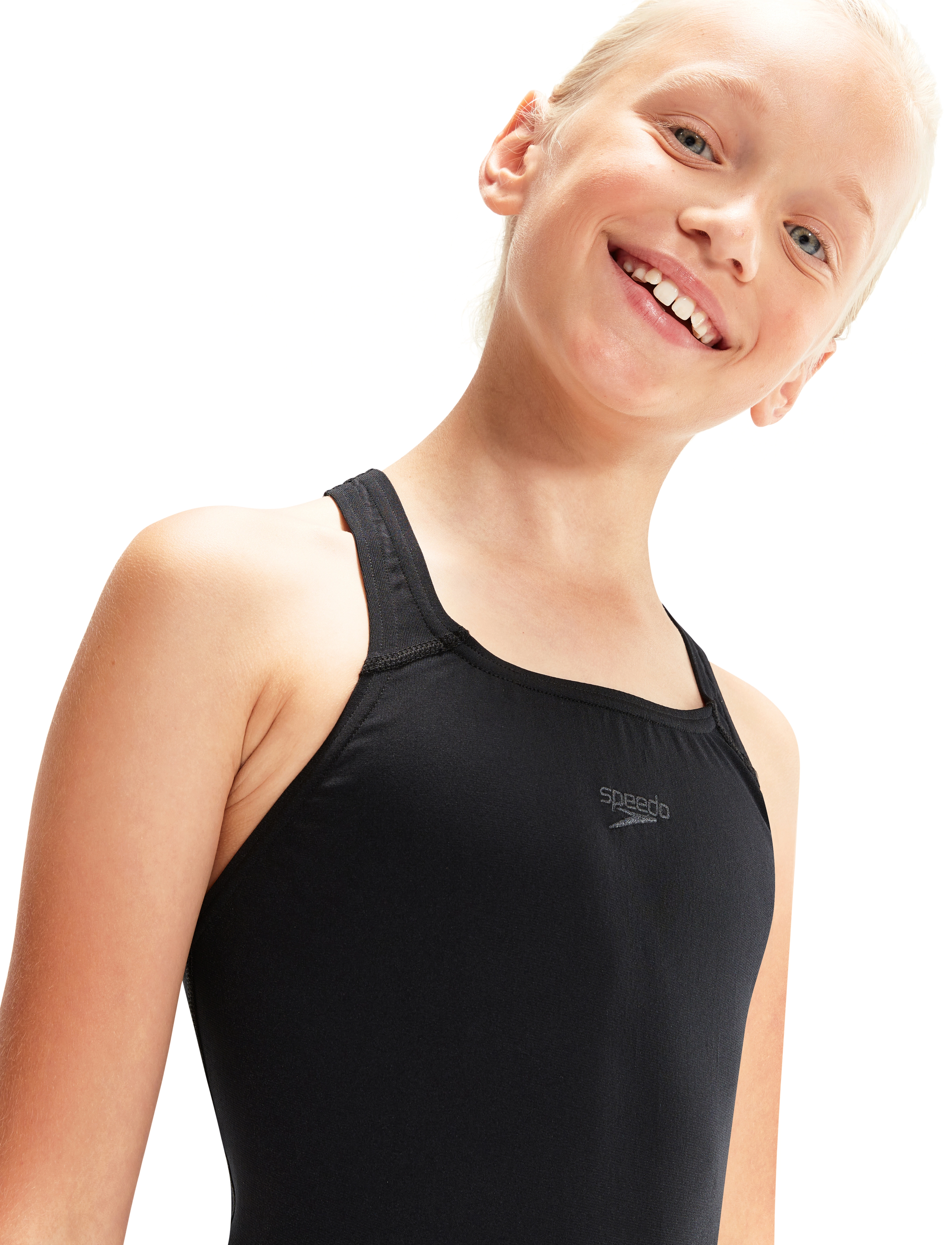 Speedo Endurance+ Medalist Swimsuit, 140, Sport, Schwarz - Swimsuits, Kinder
