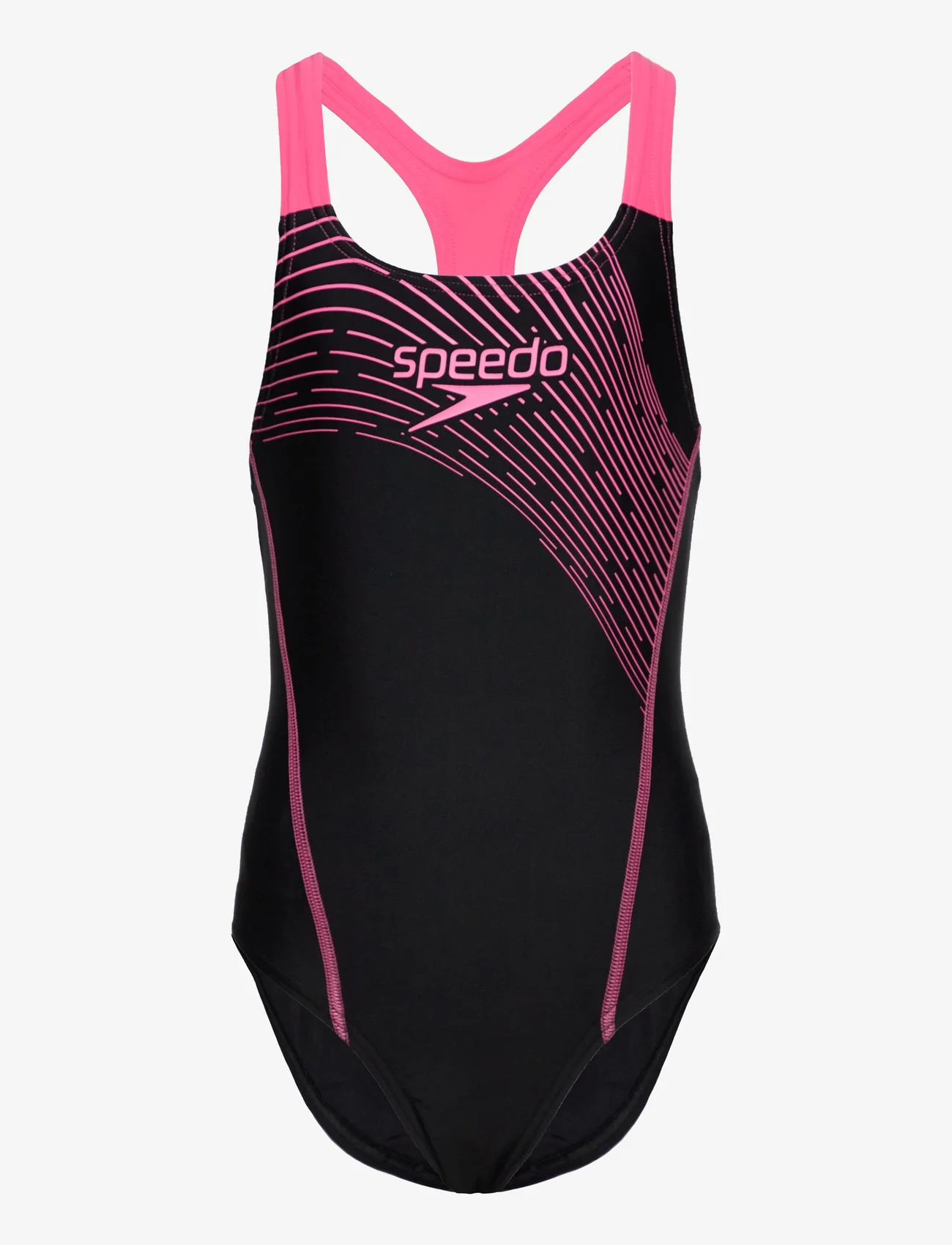 Speedo - Girls Medley Logo Medalist - gode sommertilbud - black/pink - 0