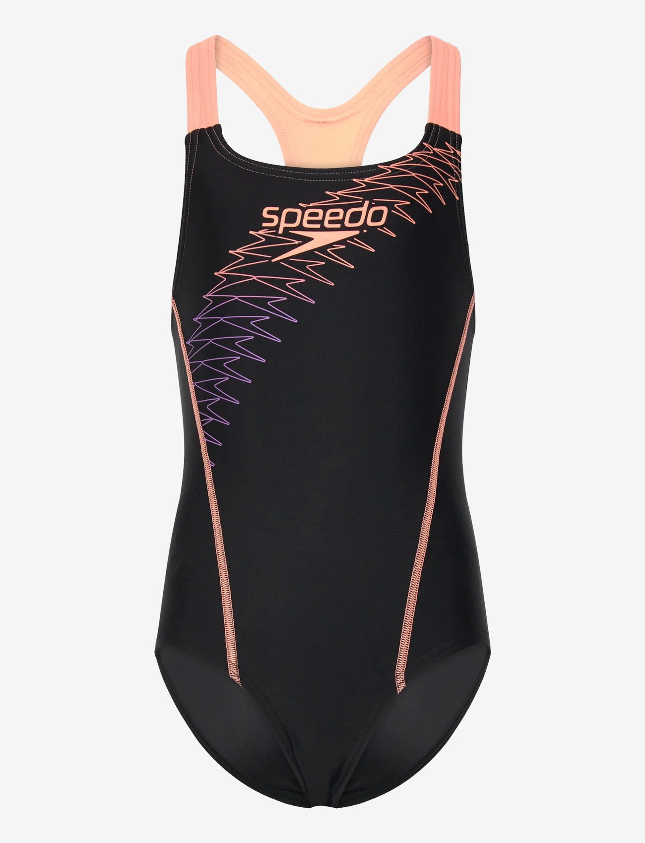 Speedo - Girls Medley Logo Medalist - badeanzüge - orange - 0