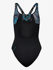 Speedo - Womens Hyper Boom Splice Muscleback - swimsuits - black/blue - 1