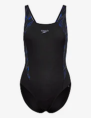 Speedo - Womens HyperBoom Splice Muscleback - swimsuits - black/blue - 0