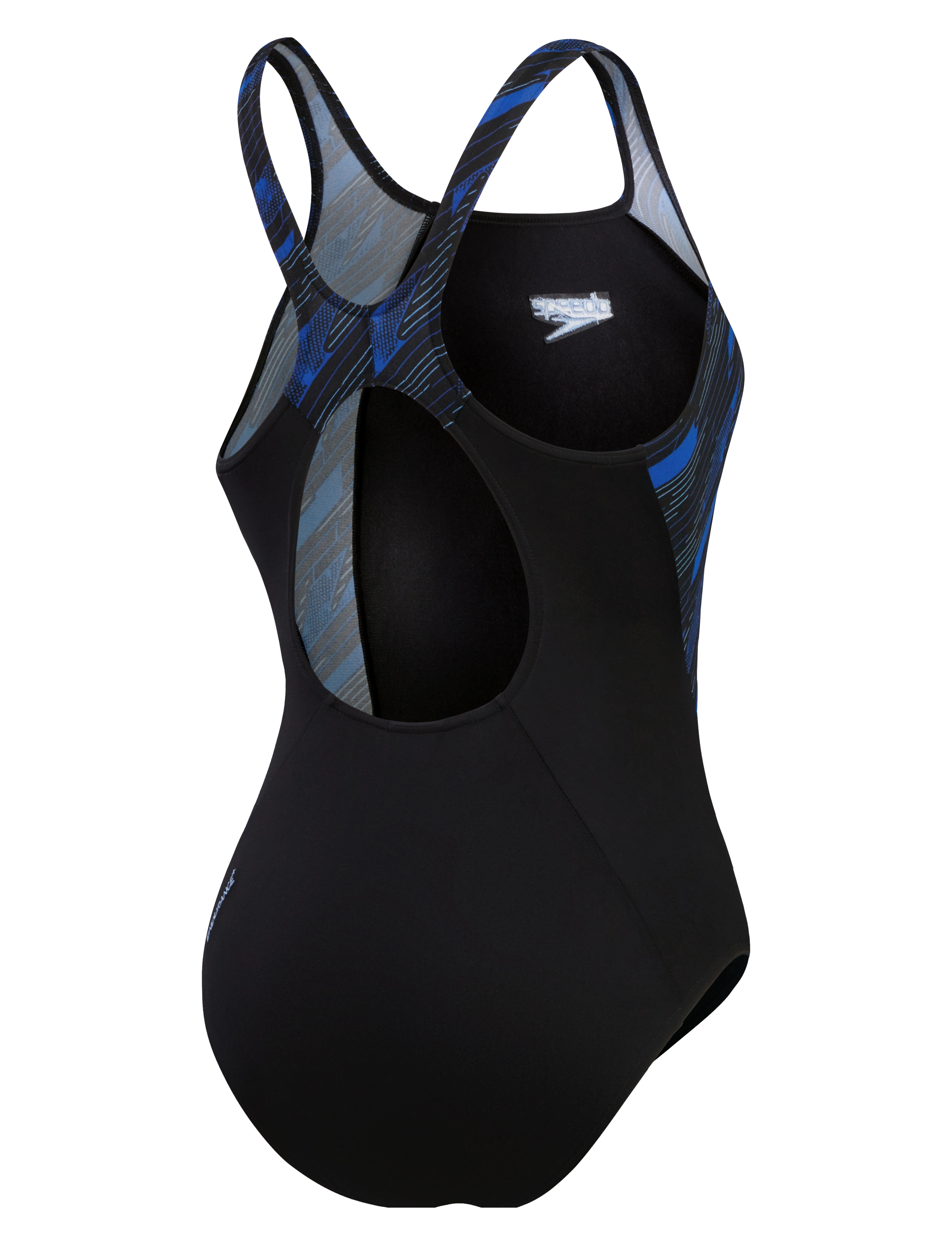 Speedo - Womens HyperBoom Splice Muscleback - swimsuits - black/blue - 2