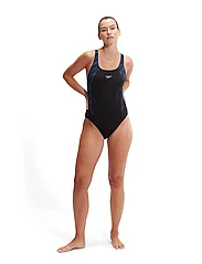 Speedo - Womens HyperBoom Splice Muscleback - swimsuits - black/blue - 2