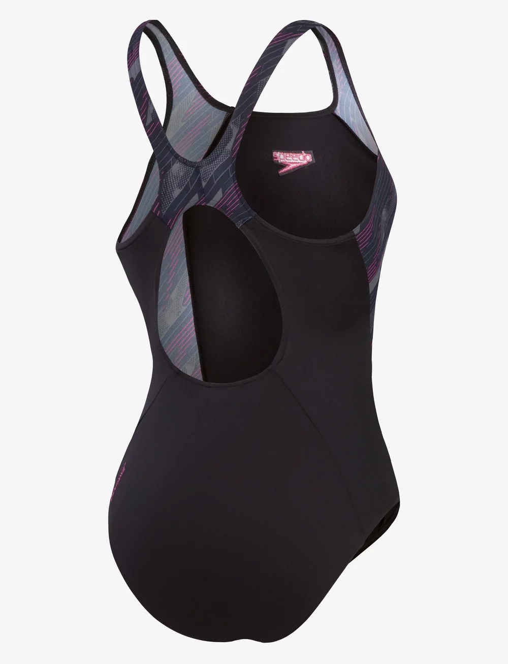 Speedo - Womens HyperBoom Splice Muscleback - sportiga badkläder - black/pink - 2