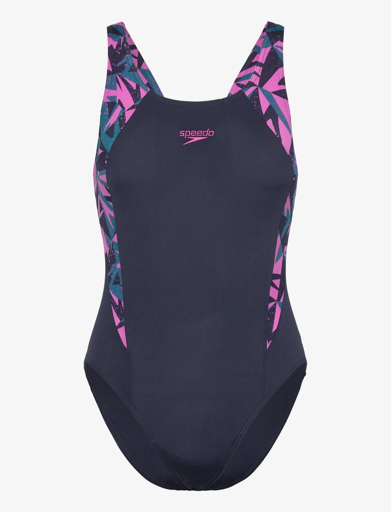 Speedo - Womens HyperBoom Splice Muscleback - swimsuits - pink/green - 0