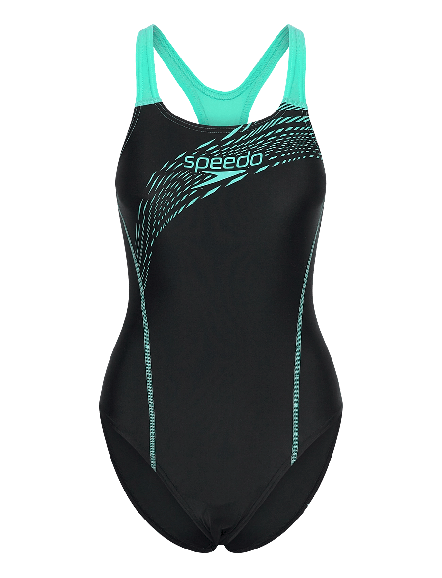 Speedo - Womens Medley Logo 1 Piece - sport zwemkleding - blue - 0
