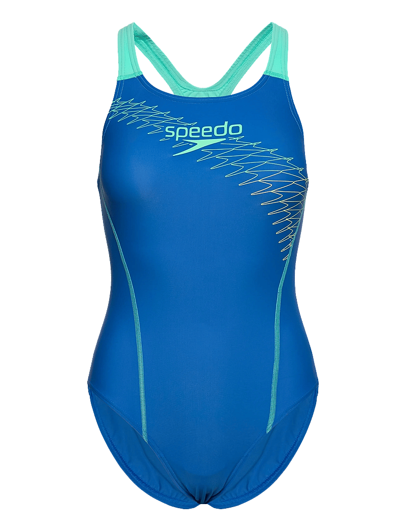 Speedo - Womens Medley Logo 1 Piece - sport-bademode - blue - 0