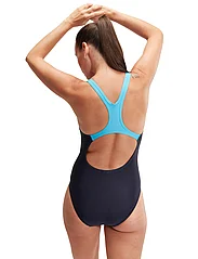 Speedo - Womens Medley Logo 1 Piece - swimsuits - navy/blue - 4
