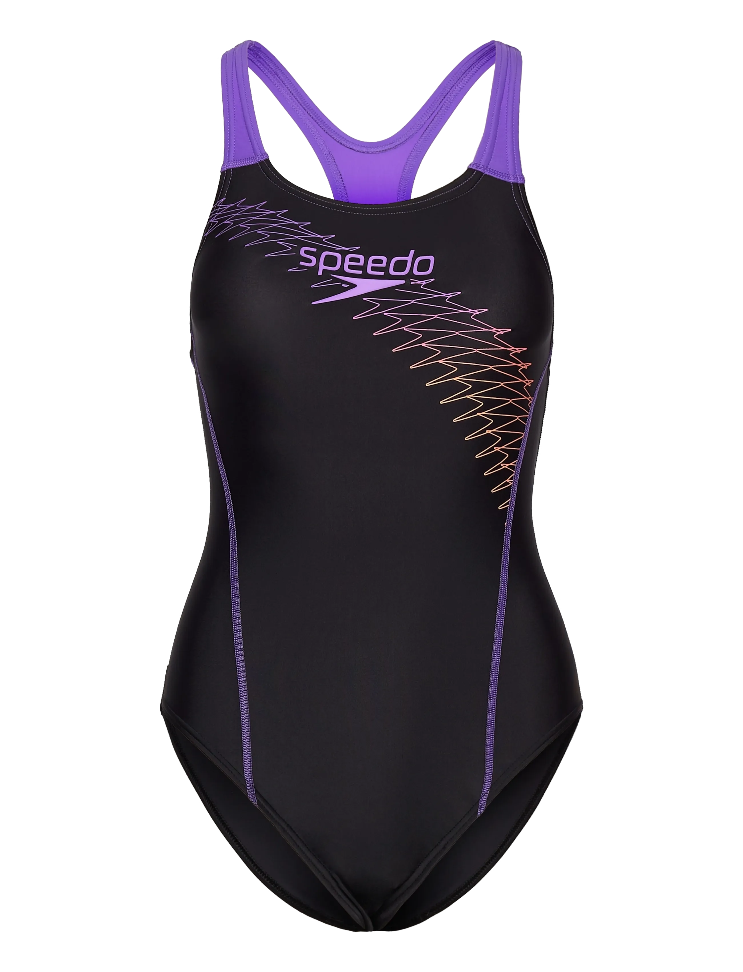 SPEEDO Womens Medley Logo 1 Piece Schwarz - 34 - Damen