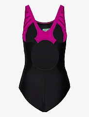 Speedo - Womens Colourblock Splice Muscleback - ujumistrikood - black/purple - 1