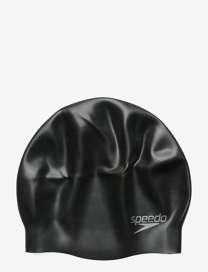 Speedo - Plain Moulded Silicone Cap - swimming accessories - black - 0