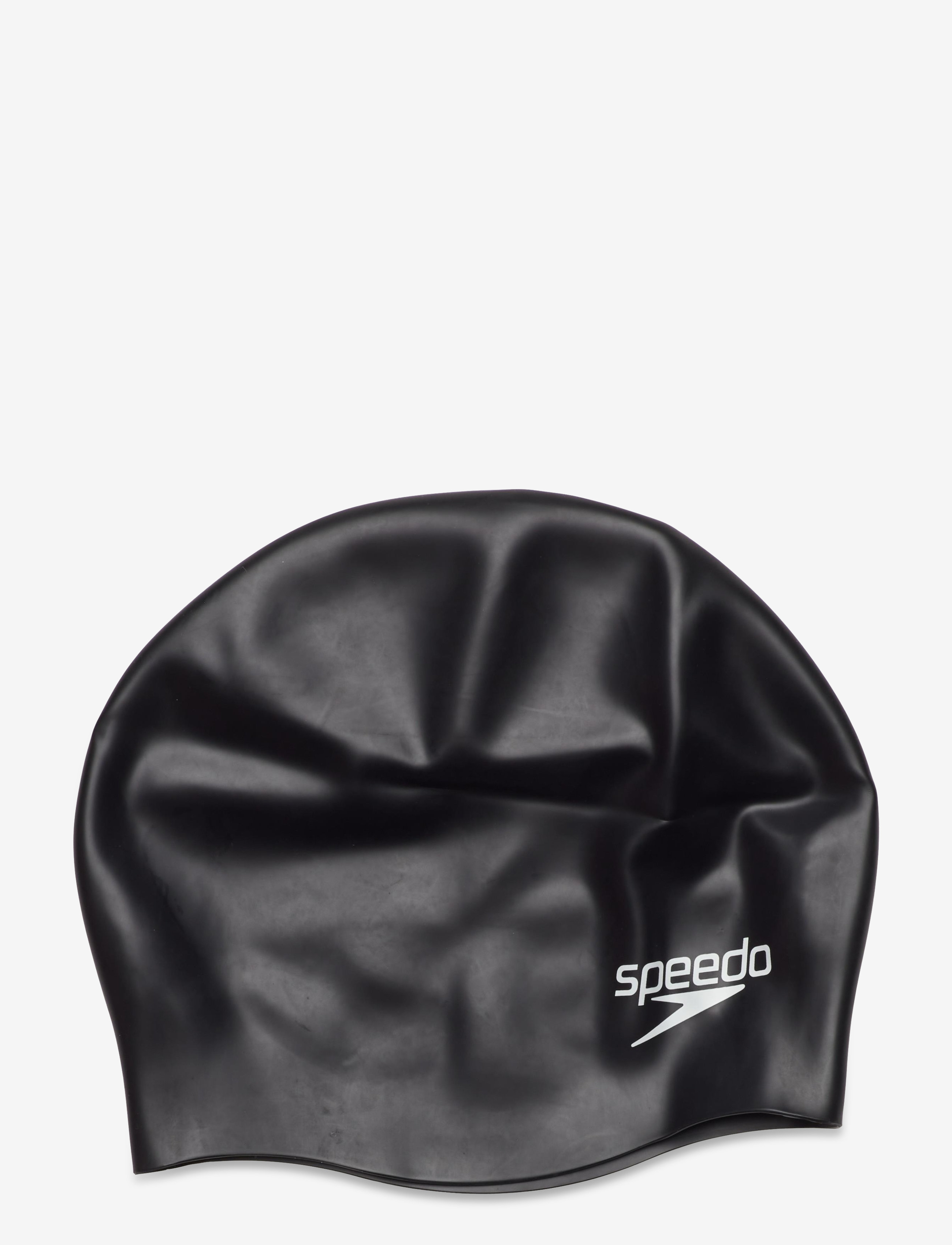 Speedo Junior Silicone Cap - Urheiluvarusteet - BLACK / black