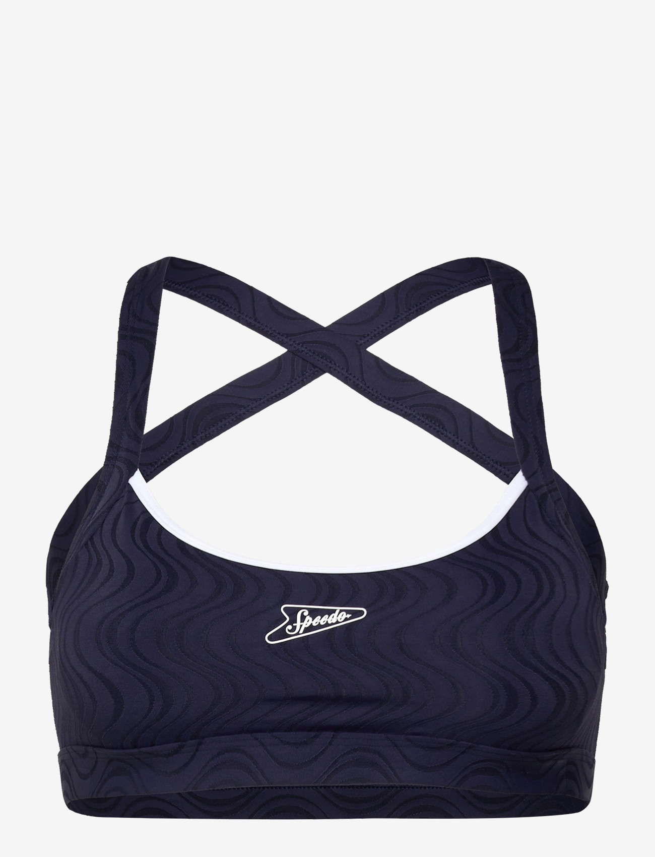 Speedo - Texture Crossback Bikini Top - sportsbadetøj - peacoat/bright white - 1