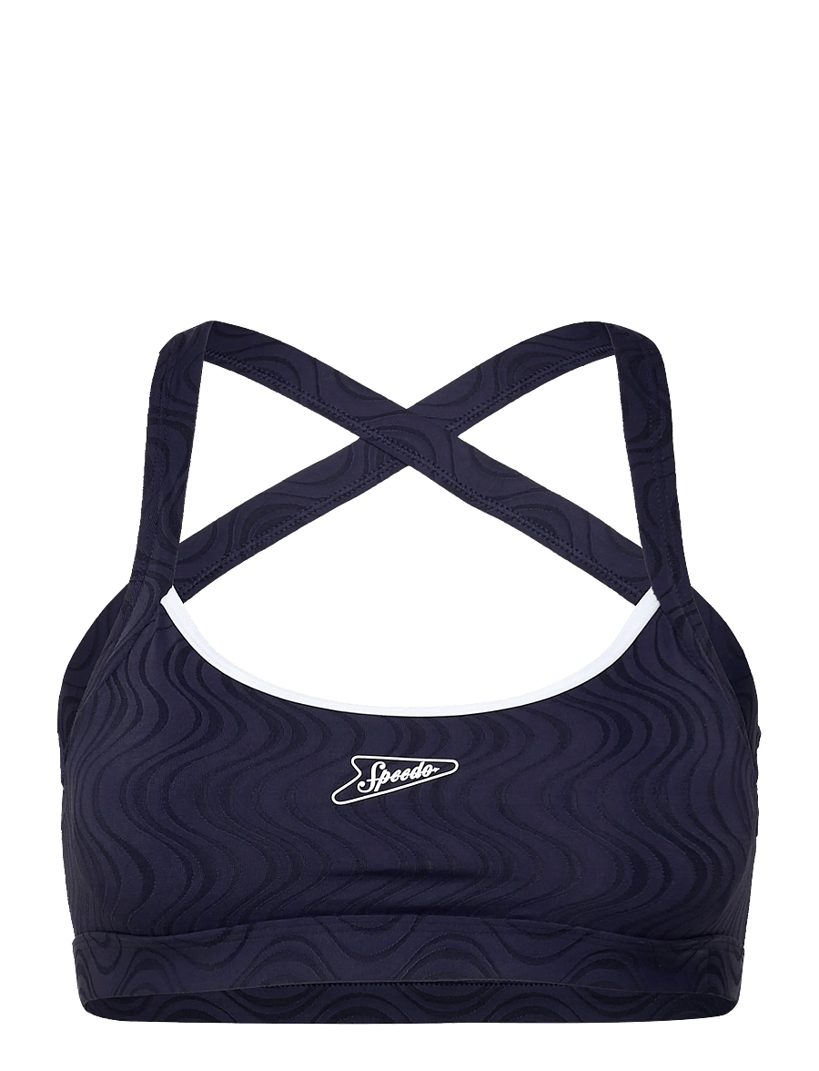 Speedo - Texture Crossback Bikini Top - bikini's - peacoat/bright white - 1