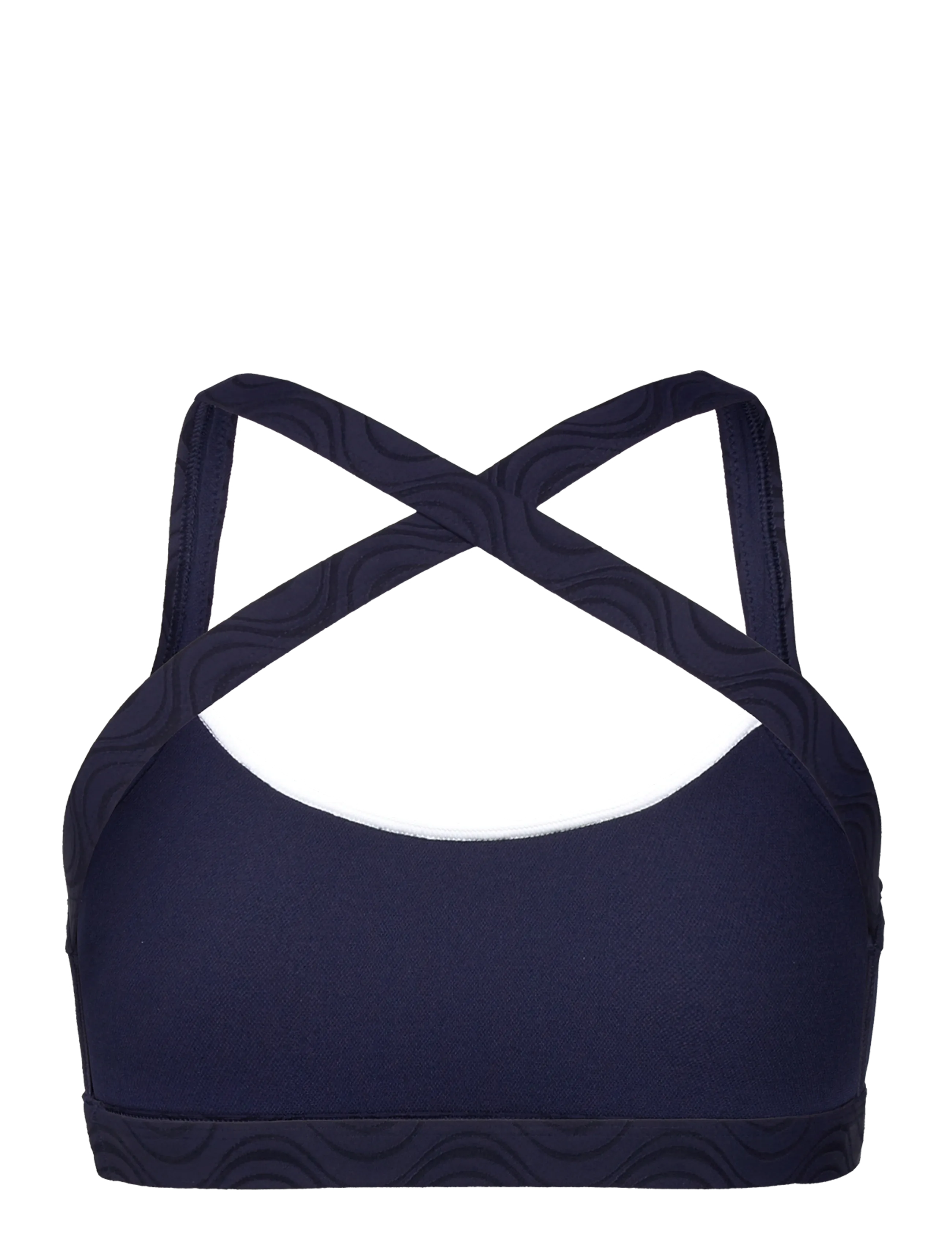 Speedo - Texture Crossback Bikini Top - bikinis - peacoat/bright white - 2