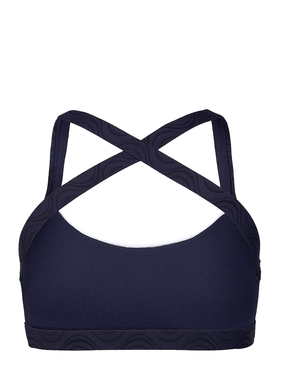 Speedo - Texture Crossback Bikini Top - bikini's - peacoat/bright white - 2
