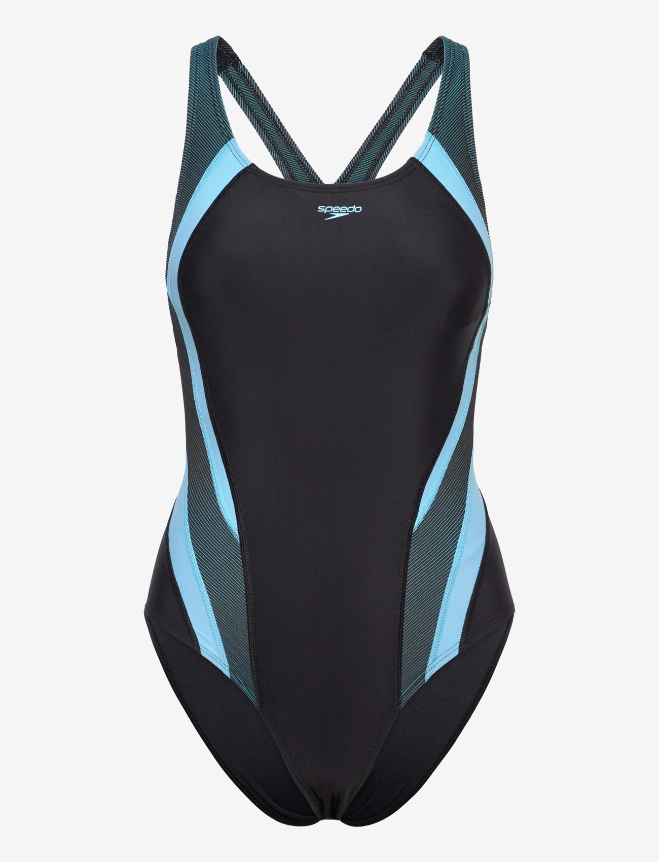 Speedo - Quantum Rib Splice One Piece - ujumistrikood - anthracite/angelic blue - 0