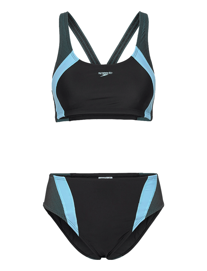 Speedo - Quantum Rib Splice Two Piece - sport-bademode - anthracite/angelic blue - 1