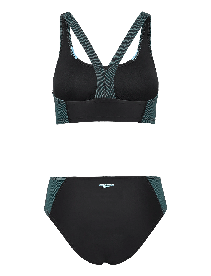 Speedo - Quantum Rib Splice Two Piece - sport-bademode - anthracite/angelic blue - 2