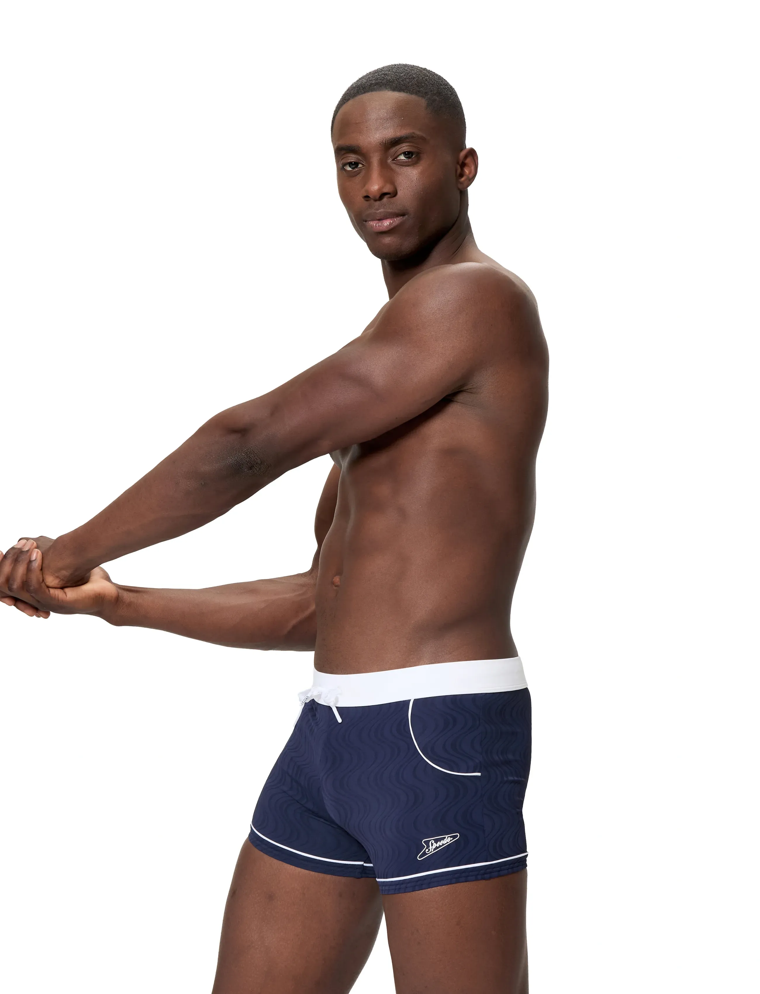 Speedo - Textured Aquashort - swim shorts - peacoat - 4