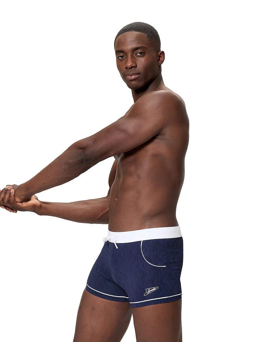 Speedo - Textured Aquashort - badebukser - peacoat - 4