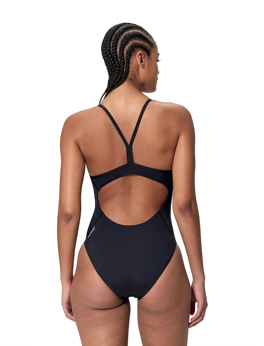 Speedo - Endurance+ Logo Thin Strap One Piece - sport-bademode - anthracite - 4