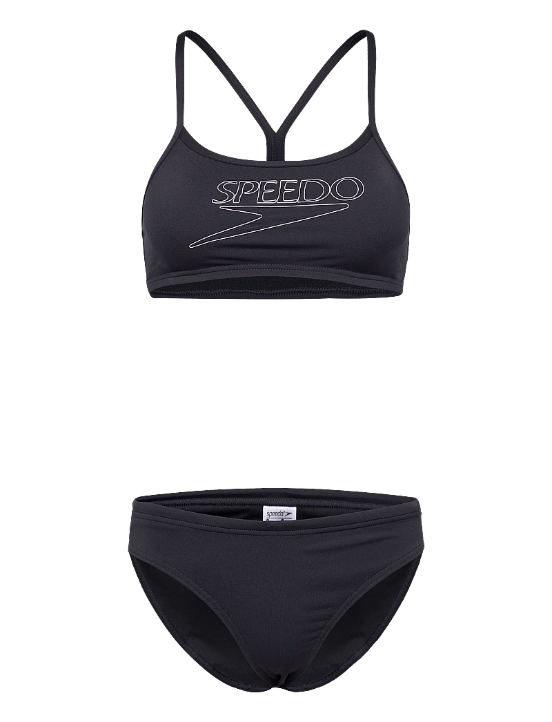 Speedo - Endurance+ Logo Thin Strap Two Piece - sport-bademode - anthracite - 0