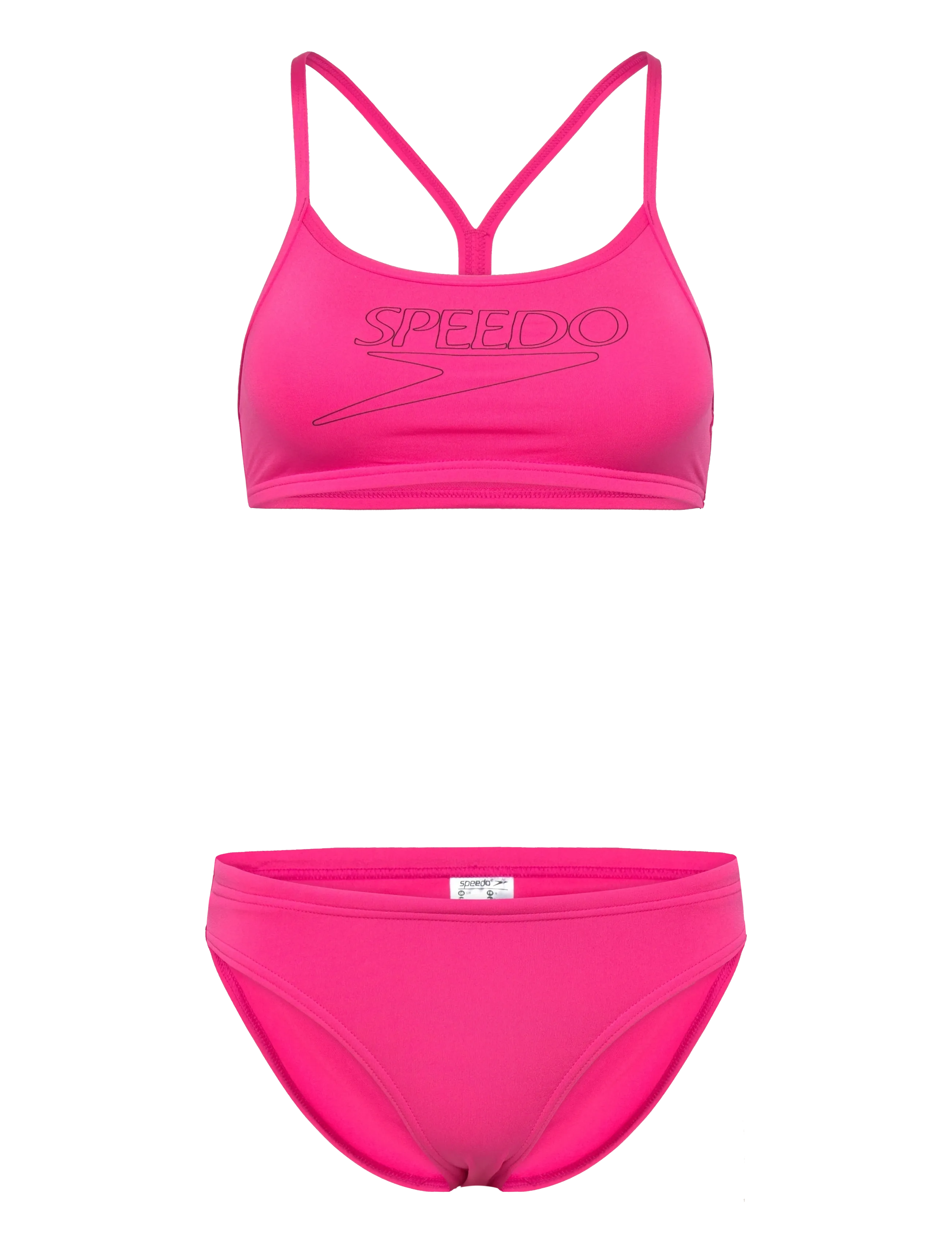 Speedo Endurance+ Logo Thin Strap Two Piece - Sports swimwear - MARGARITA PINK / pink/rose