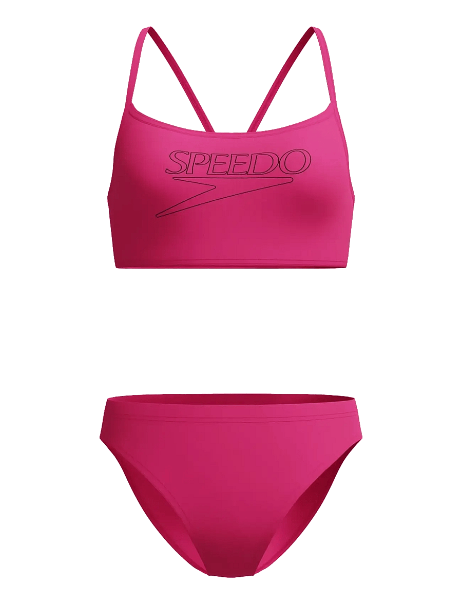 Speedo - Endurance+ Logo Thin Strap Two Piece - sport-bademode - margarita pink - 1