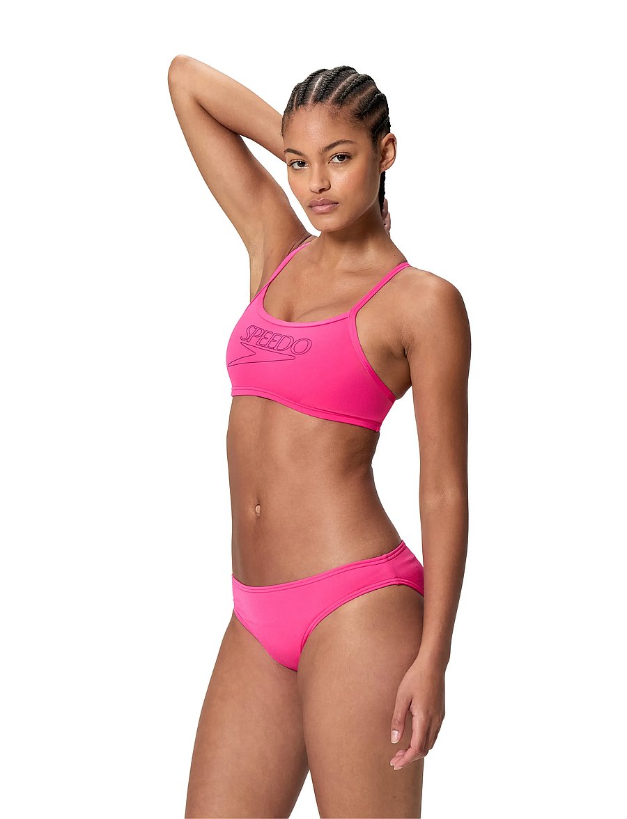 Speedo - Endurance+ Logo Thin Strap Two Piece - sport-bademode - margarita pink - 0