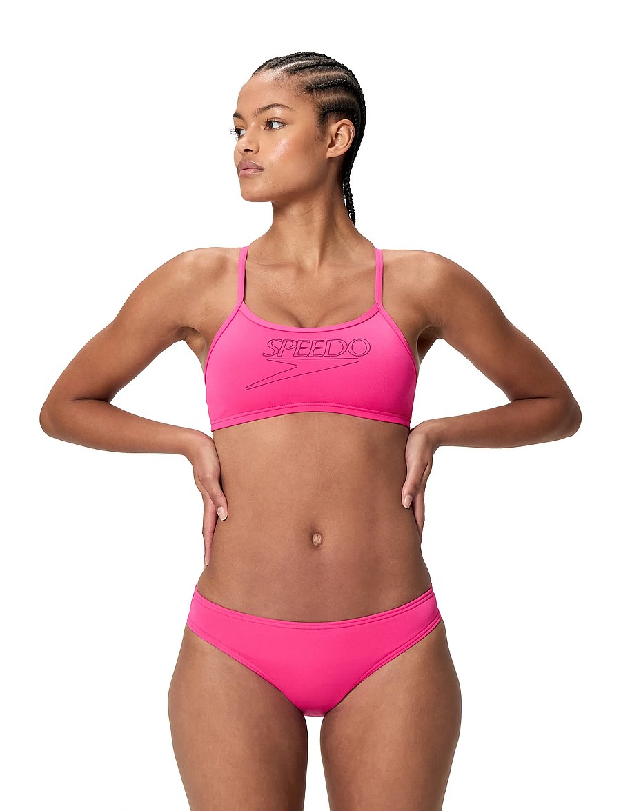 Speedo - Endurance+ Logo Thin Strap Two Piece - sport-bademode - margarita pink - 4