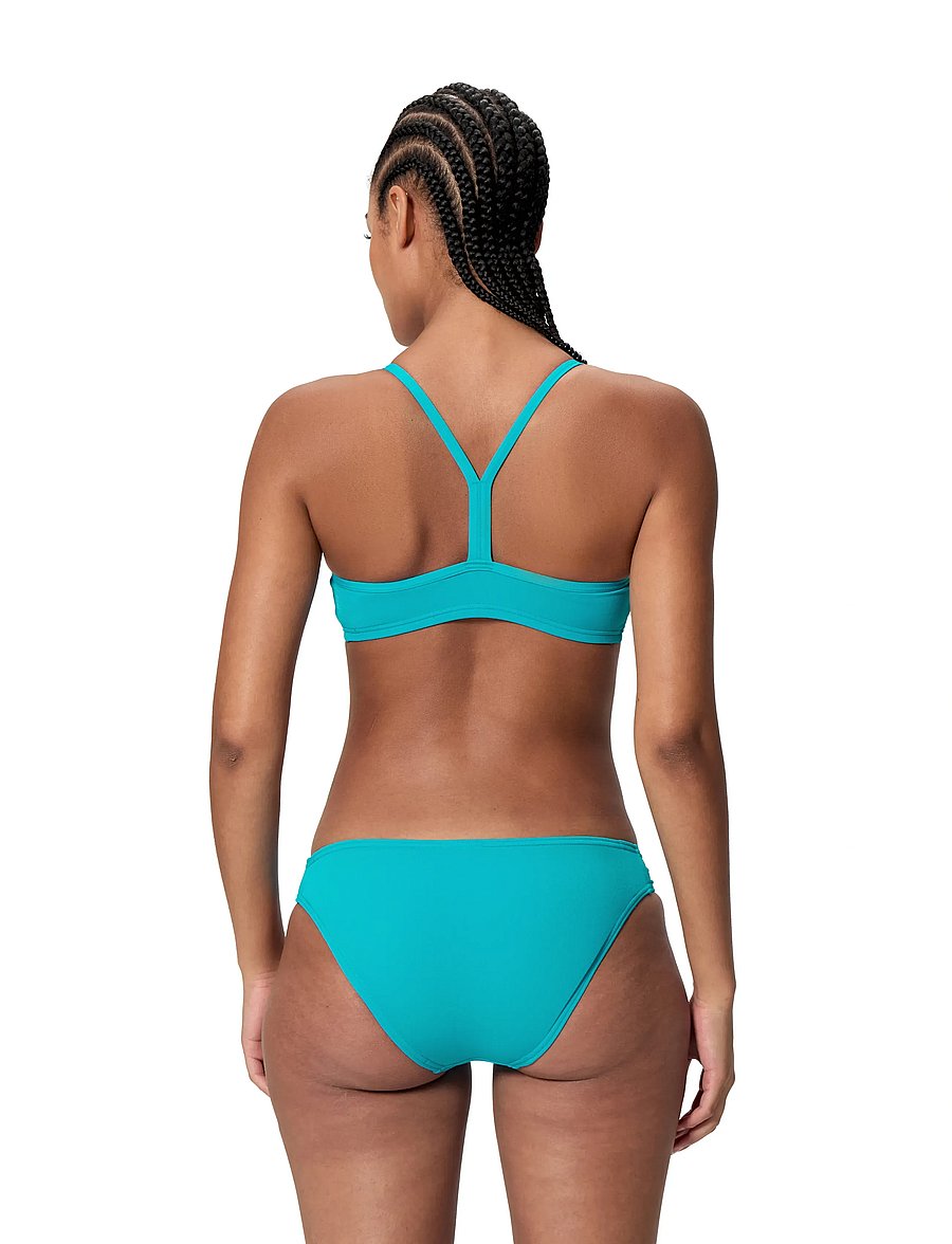 Speedo - Endurance+ Logo Thin Strap Two Piece - sportiga badkläder - mayan blue - 4