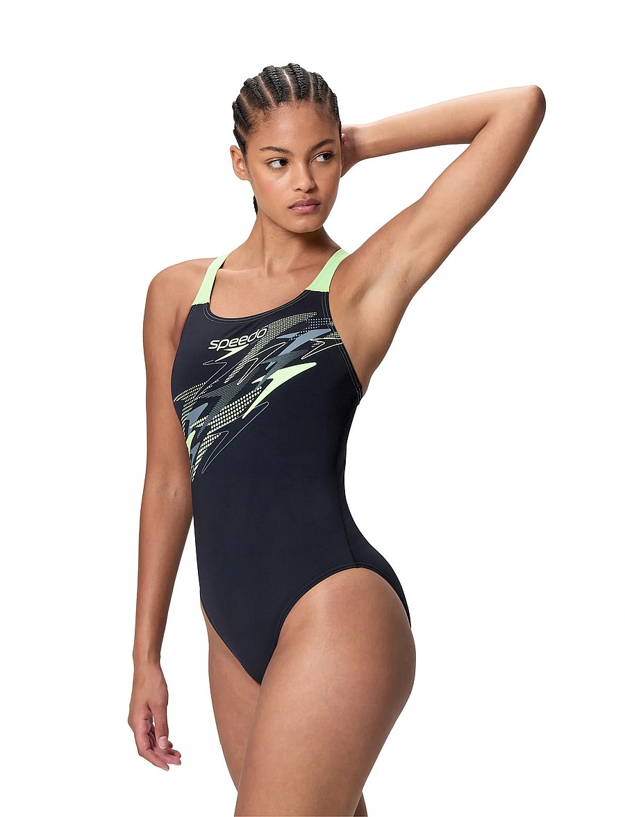 Speedo - Medley Logo Medalist One Piece - spordi ujumisriided - anthracite/pale clover - 0