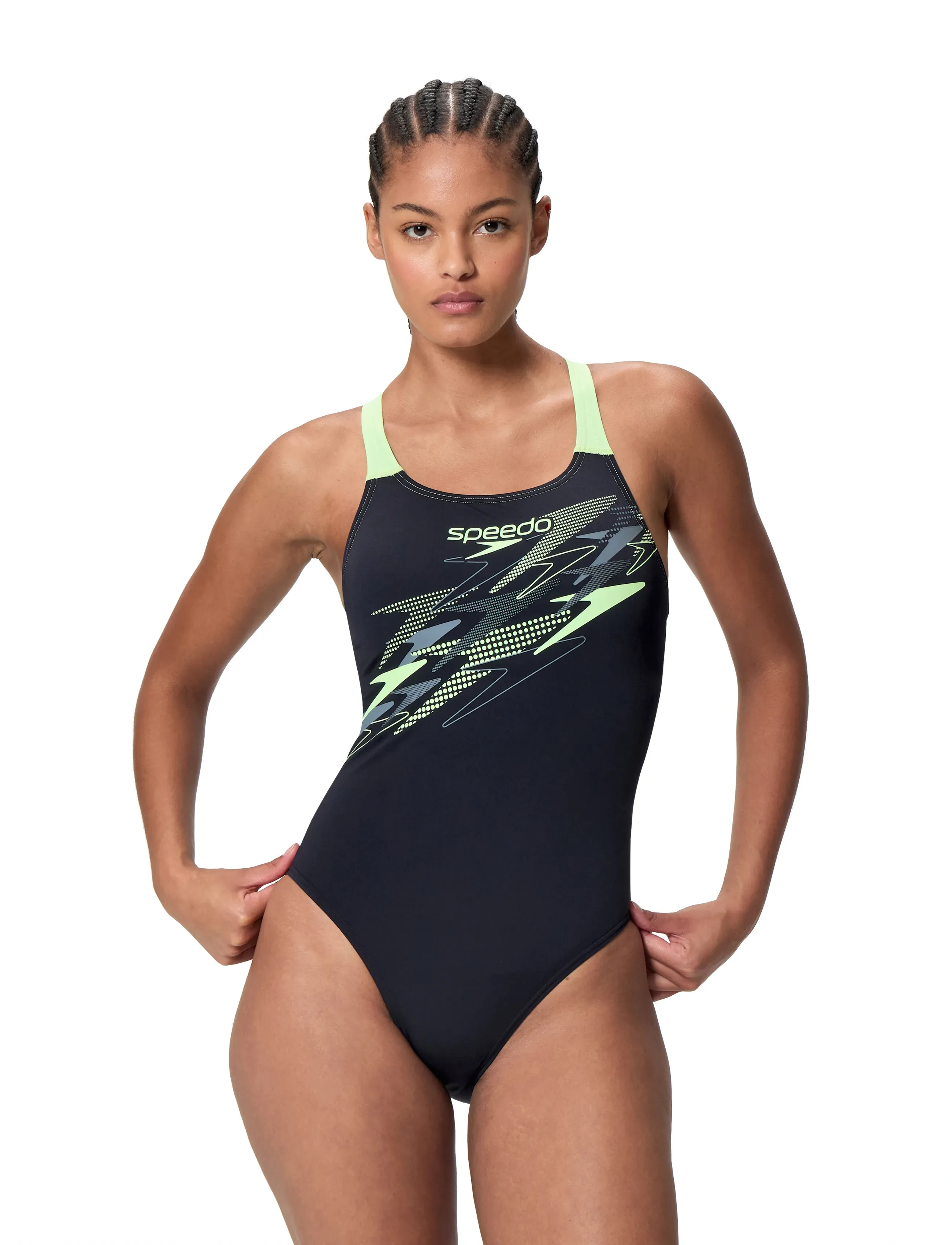 Speedo - Medley Logo Medalist One Piece - laveste priser - anthracite/pale clover - 3