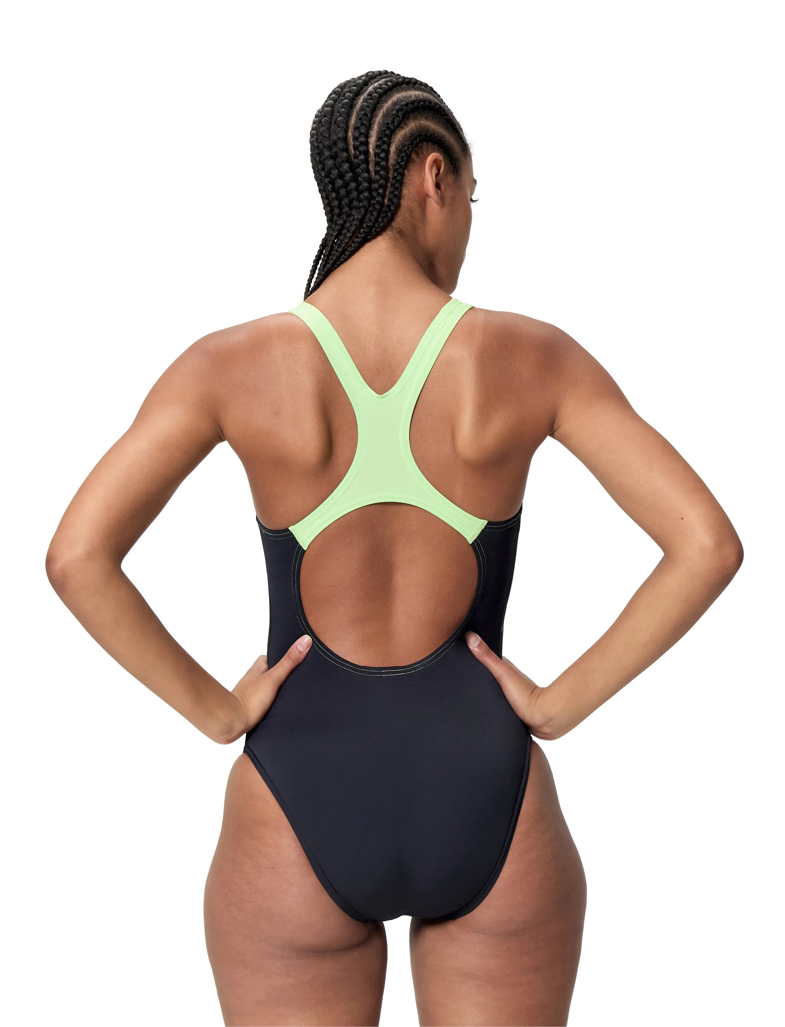Speedo - Medley Logo Medalist One Piece - laveste priser - anthracite/pale clover - 4